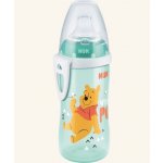 NUK first choice active cup láhev Medvídek Pú se silikonovým pítkem oranžová s tygrem 300 ml – Hledejceny.cz