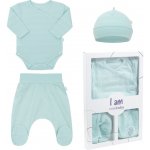 New Baby 3-dílná kojenecká soupravička do porodnice I AM mátová – Zboží Dáma