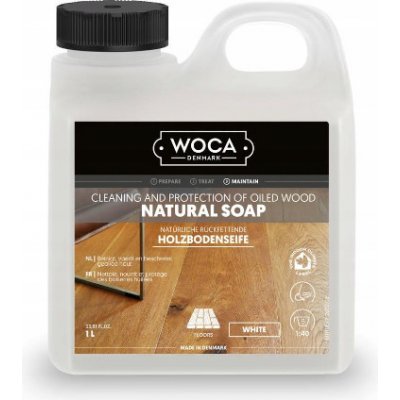 WOCA Natural Soap White na dřevěné podlahy bílé 1 l – Sleviste.cz
