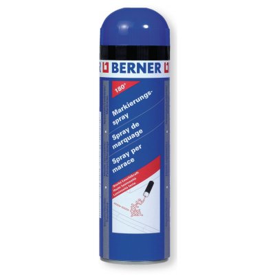 Berner Značkovací sprej PREMIUM 180° - modrý 500ml