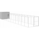 zahrada-XL Psí bouda s výběhem světle šedá 214 x 1 27300 x 181 cm – Zboží Dáma