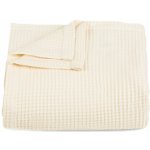 Artek 92 Ltd. Bavlněný vaflový přehoz krémová 220X230 – Hledejceny.cz