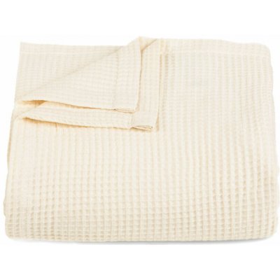 Artek 92 Ltd. Bavlněný vaflový přehoz krémová 220X230 – Hledejceny.cz