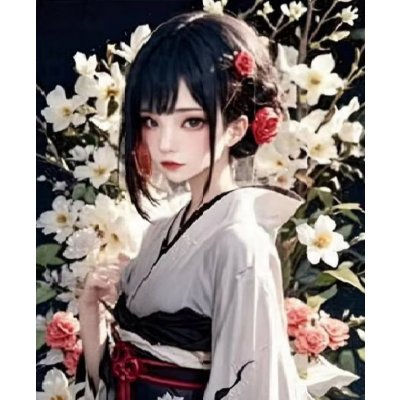 NORIMPEX Diamantové malování Dívka v kimonu 30 x 40 cm – Hledejceny.cz