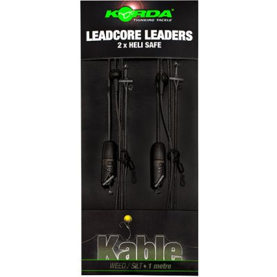 Korda Hotové montáže Leadcore leader Heli Safe weed 1 m 2 ks – Zboží Mobilmania