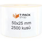 Etikety 50mm x 30mm, termoetikety ECO, cena za 2000ks/1role/D25 (1001248) – Zboží Živě