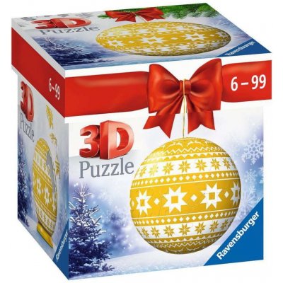 Ravensburger 3D Puzzleball Vánoční ozdoba žlutá 54 ks – Zbozi.Blesk.cz