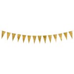 Vlaječková girlanda ZLATÁ 2 15 m – Zboží Mobilmania