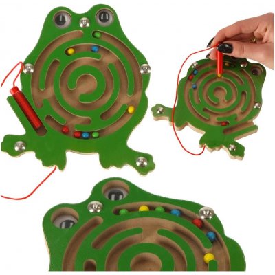KIK Magnetický labyrint zvířátka žába