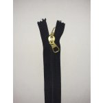 JOŽÁNEK Zip 60cm spirálový, černý, oboustranný zlatý jezdec – Zbozi.Blesk.cz