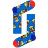 Happy Socks ponožky vzor Burger Modré