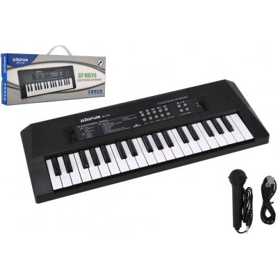 Teddies Pianko Varhany Klávesy 40 cm napájení na USB + mikrofon – Zboží Dáma