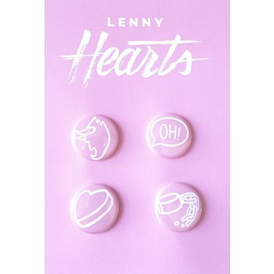 Lenny : Hearts, placky – Zboží Mobilmania