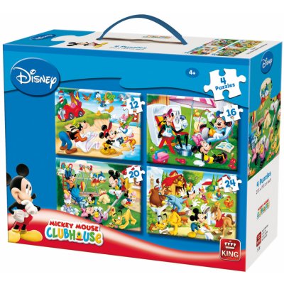 King Mickeyho klubík 12 + 16 + 20 + 24 dílky – Zboží Mobilmania