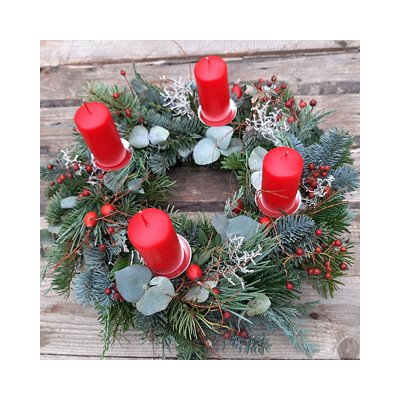 Balkonika Adventní věnec s eukalyptem 30 cm – Hledejceny.cz