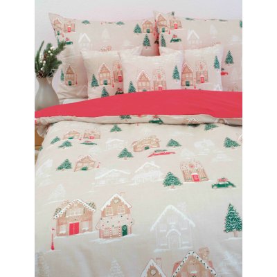 MKLuzkoviny.cz Vánoční bavlna povlečení Renforcé Perníková chaloupka krémové 140x200 70x90 – Zboží Dáma MKLuzkoviny.cz Vánoční bavlna povlečení Renforcé Perníková chaloupka krémové 140x200 70x90 – Zboží Dáma
