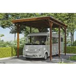 SKAN HOLZ Přístřešek na auto Emsland karavanový 404 x 604 cm ořech – HobbyKompas.cz