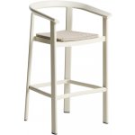Kave Home Erice 75 cm Krémová zahradní barová židle s výpletem – Hledejceny.cz