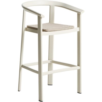 Kave Home Erice 75 cm Krémová zahradní barová židle s výpletem – Hledejceny.cz