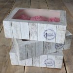 Papírová krabička průhledná na 6 cupcakes 24x16x8cm v sadě 3 krabičky - FunCakes – Zbozi.Blesk.cz