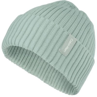 Calvin Klein beanie čepice světle zelená – Sleviste.cz