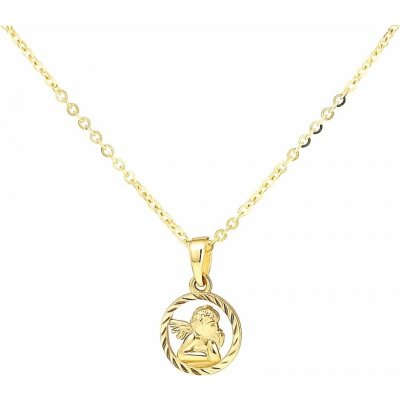 Dětský zlatý přívěsek andělíček HELP 052Z – Hledejceny.cz