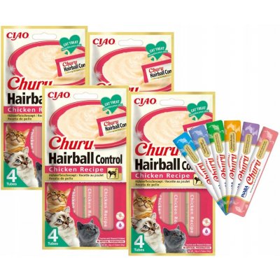 Churu Cat Hairball Chicken 4 x 14 g – Zbozi.Blesk.cz