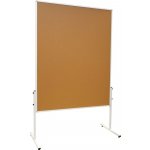 2x3 moderační oboustranná tabule korková na kolečkách 120 x 150 cm – Zboží Živě
