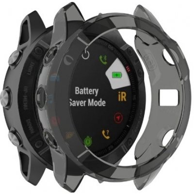 VSECHNONAMOBIL TPU HALF COVER Kryt pro Garmin Fenix 6X/6X Pro černý 70772 – Zboží Živě