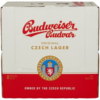 Budweiser Budvar pack 12 5% 8 x 0,5 l (karton)