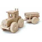 Ceeda Cavity přírodní dřevěný velký traktor s kládama – Sleviste.cz