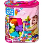 Mega Bloks First Builders Big Building bag 80ks růžový – Zboží Dáma