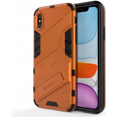 Pouzdro AppleKing odolné ochranné se stojánkem iPhone X/Xs - oranžové – Hledejceny.cz