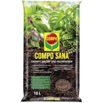 Compo Sana Substrát pro zelené rostliny a palmy 10 l