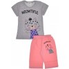 Dětské pyžamo a košilka Dívčí pyžamo Meowtiful šédé