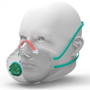 BLS Zer0 30C respirátor FFP3 R D s aktivním uhlím 5 ks