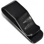 Spona na peníze Ocelová v černé barvě se zahnutím – Zboží Dáma