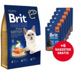 Brit Premium by Nature Cat Adult Salmon 8 kg – Zboží Dáma