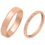 Eppi Zlatý eternity snubní prsten s lab grown diamanty a komfortní pánský Miomi RW46954 – Hledejceny.cz