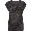 Dámská Trička Urban Classics Ladies Camo Back Shaped Tee dark camo