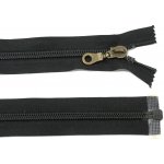 Spirálový zip no.8 rozepínací 40cm černý 7mm silný zip – Hledejceny.cz