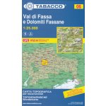 Val di Fassa a oblast Dolomity Fassa (Tabacco - 06) - turistická mapa | knihynahory.cz – Hledejceny.cz