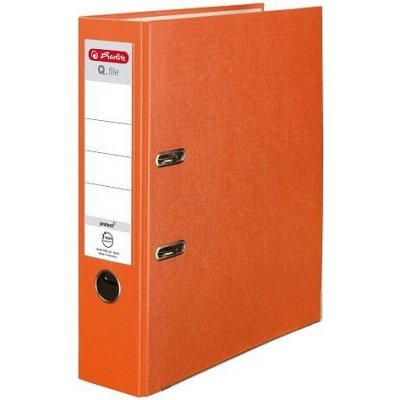 HERLITZ Pořadač pákový A4 8 cm oranžový 11178944 – Zboží Živě