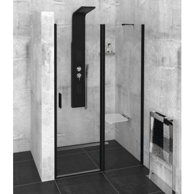 Polysan ZOOM LINE BLACK sprchové dveře 1000mm, čiré sklo, ZL1310B – Zboží Mobilmania