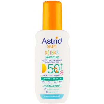 Astrid Sun Sensitive Kid SPF50+ mléko na opalování spray 150 ml