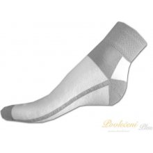 Nepon Nízké sportovní ponožky LYCRA bílé šedé