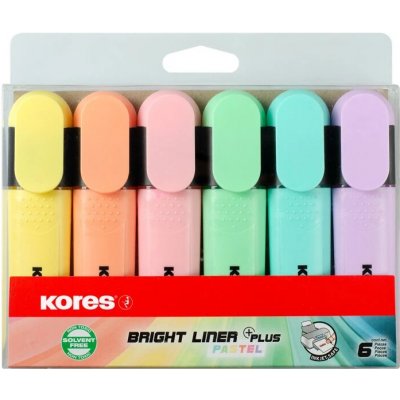 Kores Bright Liner PASTEL 6ks 36166 – Zboží Živě