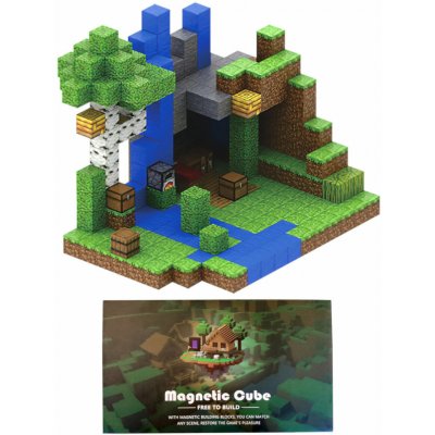 Toybit Minecraft Jungle Creek XXL Magnetická stavebnice 300ks – Zbozi.Blesk.cz