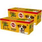 Pedigree Adult ve šťávě s hovězím masem kuřecím masem jehněčím masem s drůbeží 80 x 100 g – Zboží Mobilmania