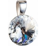 Pavona Stříbrný přívěsek s krystaly Swarovski bílý kulatý-rivoli 34112.1 – Hledejceny.cz